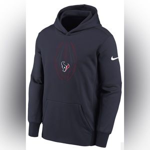 Nike Houston Texans Marine‎ Icon Thermal Pullover Hoodie Youth Size Large 14/16
